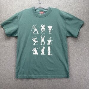 Metalwood Studio Shirt Mens Small Green Golf Short Sleeve Graphic Tee 2023